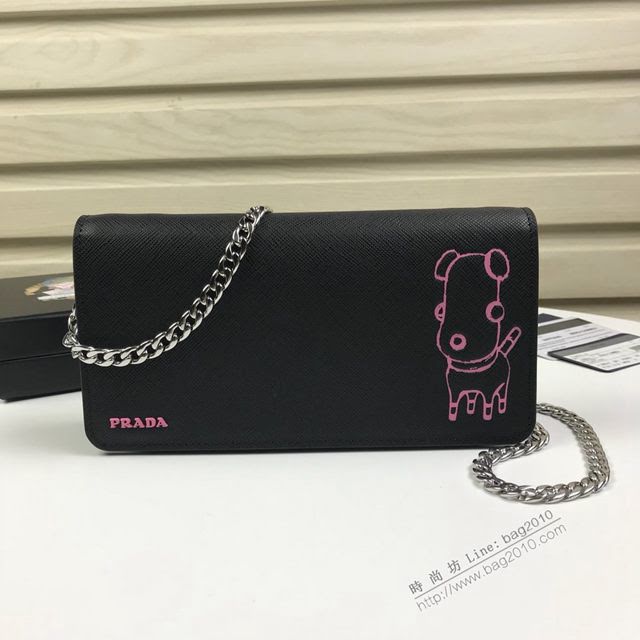 prada鏈條女包 普拉達最新聖誕限量款系列 1DH044 PRADA女士迷你單肩包  pyd2277